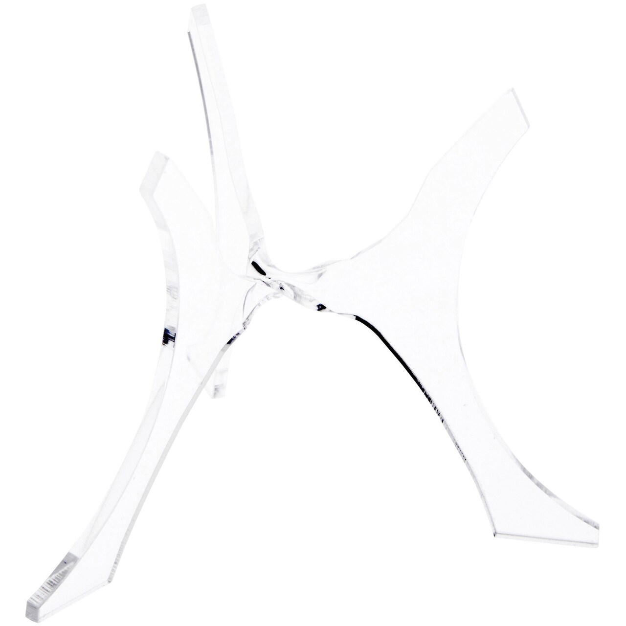 Plymor Clear Acrylic 3-Leg Tri-Pod Display Riser, Holds Egg or Sphere, 3.375" H x 3" W x 3" D